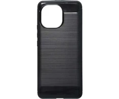 Forcell Oem CARBON dėklas skirtas Xiaomi Mi 11 Lite 5G / Mi 11 Lite LTE ( 4G ) / Mi 11 Lite NE juodos spalvos