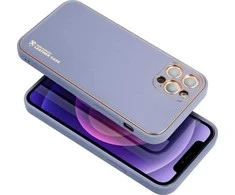 Dėklas telefonui Forcell LEATHER skirtas iPhone 12 Pro Max, mėlyna