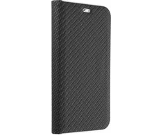 Dėklas Forcell Oem LUNA Book Carbon skirtas Samsung Galaxy A13 5G / A04S juodos spalvos
