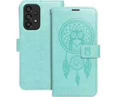Forcell Oem MEZZO Book dėklas skirtas Samsung Galaxy A12 / M12 dreamcatcher žalios spalvos