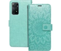 Forcell Oem MEZZO Book dėklas skirtas Xiaomi Redmi Note 11 Pro / 11 Pro 5G mandala žalios spalvos