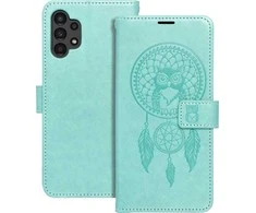 Forcell Oem MEZZO Book dėklas skirtas Samsung Galaxy A13 4G dreamcatcher žalios spalvos