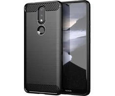 Hurtel Carbon dėklas skirtas Nokia 2.4, juodas