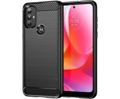 Hurtel Carbon dėklas skirtas Motorola Moto G Power 2022, juodas