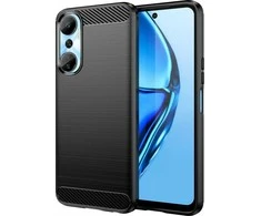 Hurtel Carbon Infinix Hot 20 flexible silikoninis carbon dėklas telefonui juodos spalvos