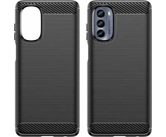 Hurtel Carbon dėklas skirtas Motorola Moto G62 5G, juodas