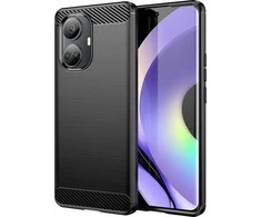 Hurtel Carbon dėklas skirtas Realme 10 Pro, juodas