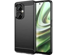 Hurtel Carbon Case dėklas, skirtas OnePlus Nord CE 3 lankstus silikoninis anglies dangtelis juodas