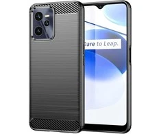 Hurtel Carbon dėklas skirtas Realme C35, juodas