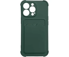 Hurtel Card Armor dėklas skirtas Samsung Galaxy A22 4G, žalias