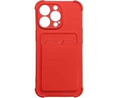 Hurtel Card Armor dėklas skirtas iPhone 13 Pro, raudonas