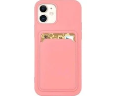 Hurtel Card silikoninis dėklas skirtas Samsung Galaxy A73, rožinis