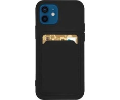 Hurtel Card silikoninis dėklas skirtas Xiaomi Redmi Note 11 Pro + 5G/11 Pro 5G/11 Pro, juodas