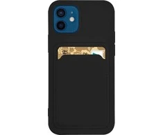 Hurtel Card silikoninis dėklas skirtas Samsung Galaxy A22 4G, juodas