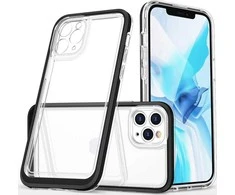 Hurtel Clear dėklas skirtas iPhone 11 Pro Max, juodas