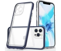 Hurtel Clear dėklas skirtas iPhone 12 Pro Max, mėlynas