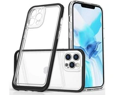 Hurtel Clear dėklas skirtas iPhone 12 Pro Max, juodas