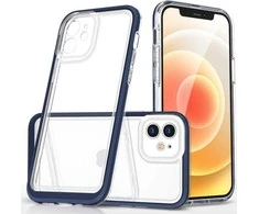 Hurtel Clear dėklas skirtas iPhone 12, mėlynas