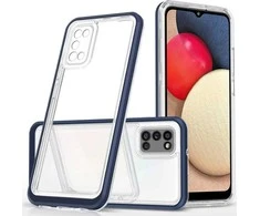 Hurtel Clear dėklas skirtas Samsung Galaxy A03s (166), mėlynas