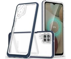 Hurtel Clear dėklas skirtas Samsung Galaxy A22 4G, mėlynas