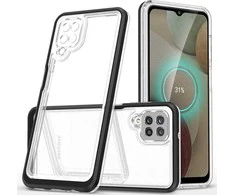 Hurtel Clear dėklas skirtas Samsung Galaxy A22 4G, juodas