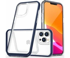 Hurtel Clear dėklas skirtas iPhone 14 Pro Max, mėlynas