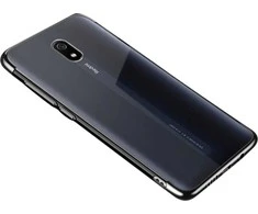 Hurtel Clear Color dėklas skirtas Xiaomi Redmi 8A, juodas rėmelis