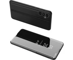 Hurtel Clear View dėklas skirtas Samsung Galaxy A14, juodas