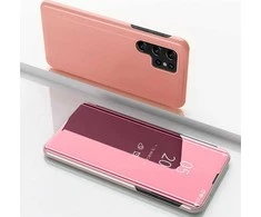 Hurtel Clear View Samsung Galaxy S25 Ultra dėklas telefonui rožinės spalvos