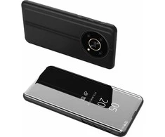 Hurtel Clear View dėklas skirtas Honor X9 / X9 5G / X30 / Magic4 Lite, juodas