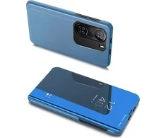 Hurtel Clear View dėklas skirtas Xiaomi Redmi K40 Pro+ / K40 Pro / K40 / Poco F3, mėlynas