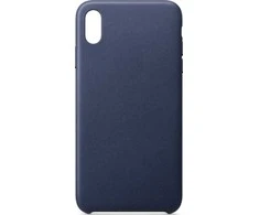 Hurtel ECO Leather dėklas skirtas iPhone 12 Pro Max, tamsiai mėlynas