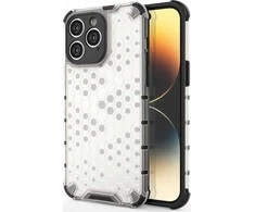 Hurtel Honeycomb dėklas skirtas iPhone 14 Pro Max, skaidrus