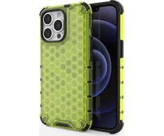 Hurtel Honeycomb dėklas skirtas iPhone 13 Pro, žalias
