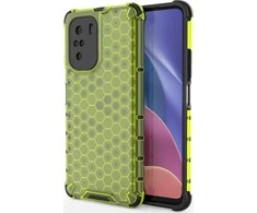 Hurtel Honeycomb dėklas skirtas Xiaomi Redmi K40 Pro+ / K40 Pro / K40 / Poco F3, žalias