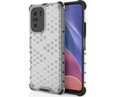 Hurtel Honeycomb dėklas skirtas Xiaomi Redmi K40 Pro+ / K40 Pro / K40 / Poco F3, skaidrus
