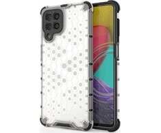 Hurtel Honeycomb dėklas skirtas Samsung Galaxy M53 5G, skaidrus