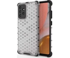 Hurtel Honeycomb dėklas skirtas Samsung Galaxy A72 4G, skaidrus
