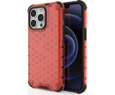 Hurtel Honeycomb dėklas skirtas iPhone 13 Pro, raudonas