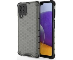 Hurtel Honeycomb dėklas skirtas Samsung Galaxy A22 4G, juodas