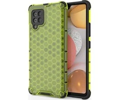 Hurtel Honeycomb dėklas skirtas Samsung Galaxy A42 5G, žalias