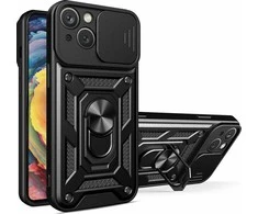 Hurtel Hybrid Armor Camshield dėklas skirtas Motorola Moto G62 5G, juodas