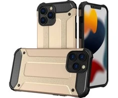 Hurtel Hybrid Armor dėklas skirtas iPhone 13 Pro Max, auksinis