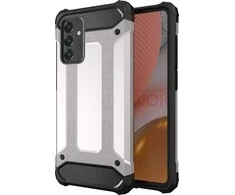Hurtel Hibrid dėklas skirtas Samsung Galaxy A72 4G, sidabrinis