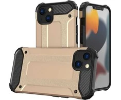Hurtel Hybrid Armor dėklas skirtas iPhone 13 mini, auksinis