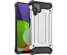 Hurtel Hibrid dėklas skirtas Samsung Galaxy A22 4G, sidabrinis