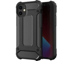 Hurtel Hybrid Armor dėklas skirtas iPhone 12 Pro Max, juodas