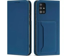 Hurtel Magnet Card dėklas skirtas Samsung Galaxy A13 5G, mėlynas