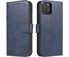 Hurtel Magnet elegant with a flap and su stoveliu Samsung Galaxy A73 dėklas telefonui mėlynos spalvos