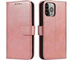 Hurtel Magnet atverčiamas dėklas skirtas iPhone 14 Pro Max, rožinis